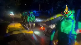 MALTEMPO CAMPOBASSO, PROSEGUE IL LAVORO DEI VIGILI DEL FUOCO: A TERMOLI SALVATO NELLA NOTTE AUTOMOBILISTA TRAVOLTO DALLA PIENA DEL SINARCA