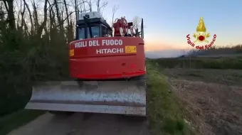 INCENDIO ROTOBALLE DI FIENO NEL NOVARESE