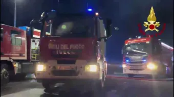 INCENDIO AUTORIMESSA NEL SAVONESE