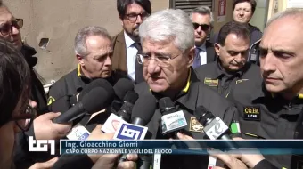 Esplosione Catania, intervista del Capo del Corpo Gioachino Giomi al Tg1