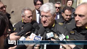 Esplosione Catania, intervista del Capo del Corpo Gioachino Giomi al Tg1