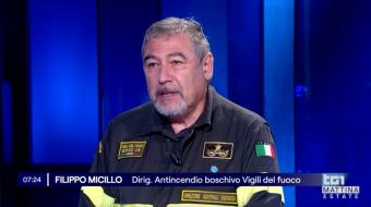 Micillo Filippo dirigente AIB a Tgunomattina Estate