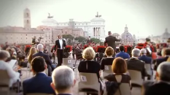 Servizio a La vita in diretta sul concerto al Palatino